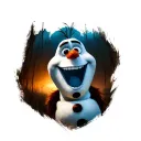 olaf tattoo design idea