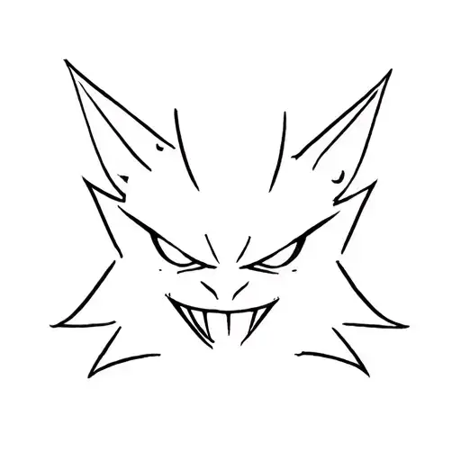 gengar tattoo design idea