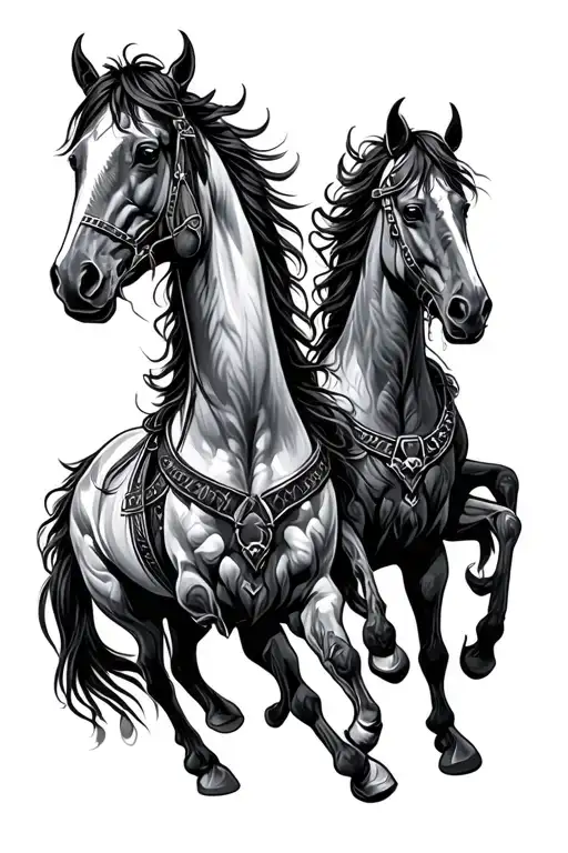 four horsemen tattoo design idea