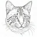 bengal cat tattoo design idea