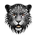 Jaguar Aztec tattoo design idea