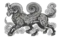 Reeche, aries, Cape Town tattoo design idea