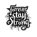 "Forever Stay Strong " semi colon  tattoo design idea