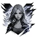 Anime Lightning tattoo design idea