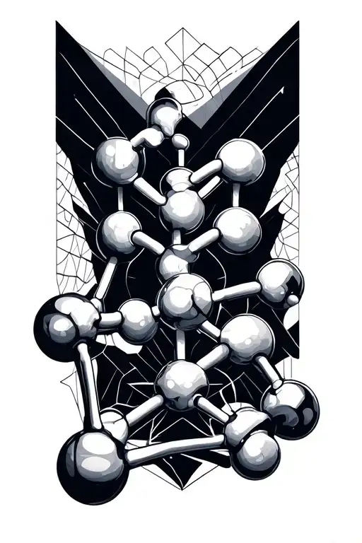 oxytocine molecule tattoo design idea