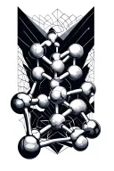 oxytocine molecule tattoo design idea