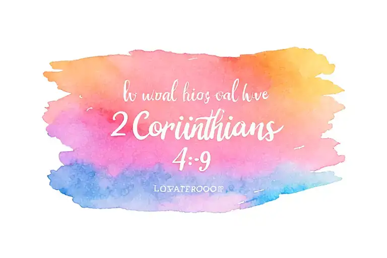 2 corinthians 4:6-9 visual representation tattoo design idea