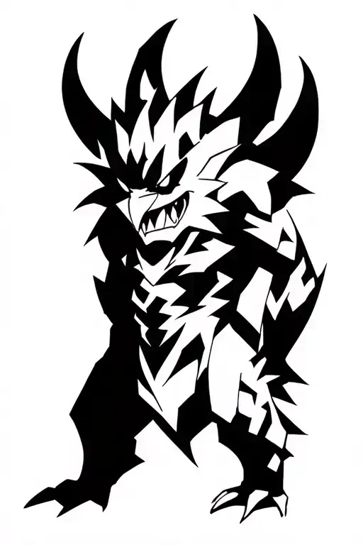 gengar evolutions tattoo design idea