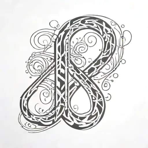 using the letters "S S S K A E P" tattoo design idea