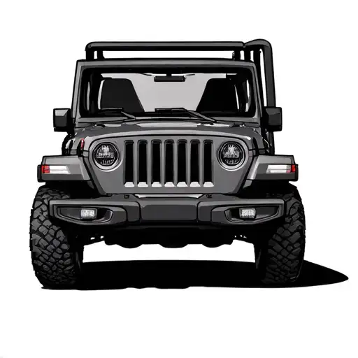 Jeep tattoo design idea