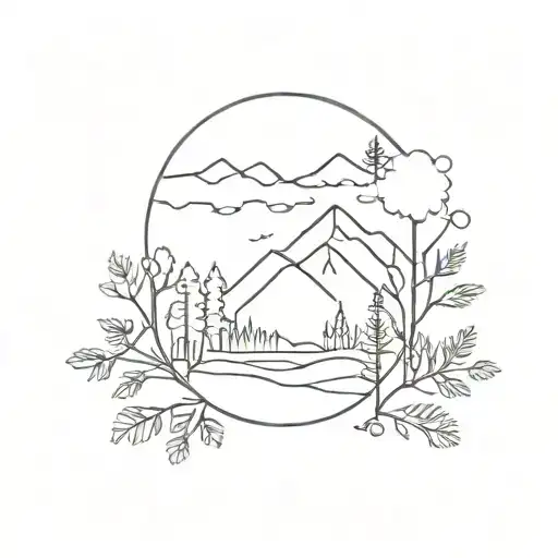bon iver inspired tattoo design idea