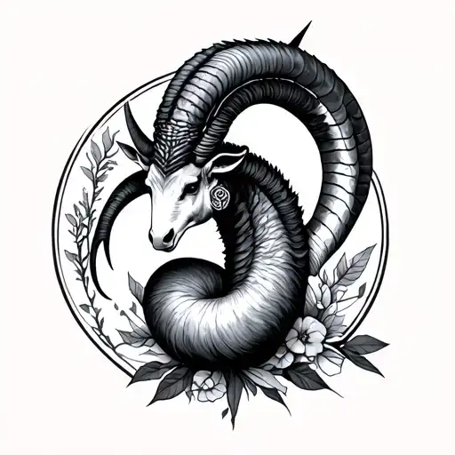 Joleigh arkansas capricorn tattoo design idea