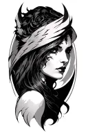 Morrigan tattoo design idea