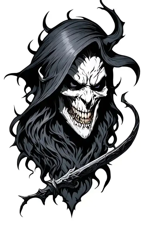 Dark Evil dnd tattoo design idea