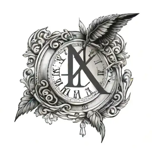 1975 Roman Numerals tattoo design idea