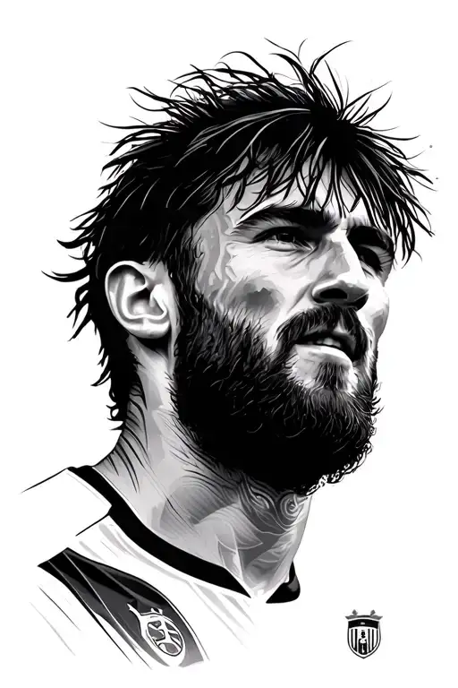 Leo Messi tattoo design idea