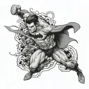 invincible comic book tattoo design idea