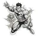 invincible comic book tattoo design idea