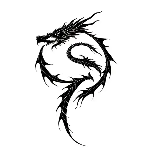 Kintsugi themed dragon tattoo design tattoo design idea
