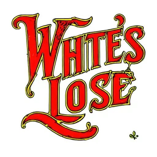 "Whites Lose" spade tattoo tattoo design idea