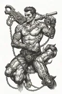 BDSM scene tattoo design idea