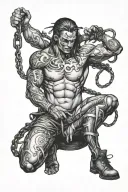 BDSM scene tattoo design idea