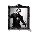 mime trapped in a mirror and he's trying to get out tattoo design idea