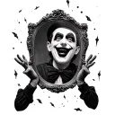 mime trapped in a mirror and he's trying to get out tattoo design idea