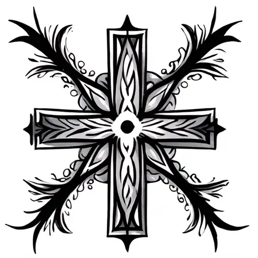 Ethiopian Cross tattoo design idea