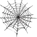 spider webs entwined, spider webs only, no spider, fine line, detail tattoo design idea