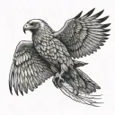 Wedge Tailed Eagle tattoo design idea