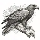 Wedge Tailed Eagle tattoo design idea