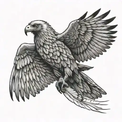 Wedge Tailed Eagle tattoo design idea