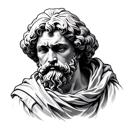 Aristotle tattoo design idea