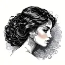 Elizabeth In Cursive tattoo design idea