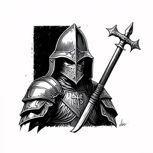 Knight Templar tattoo design idea