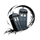 Tardis tattoo design idea