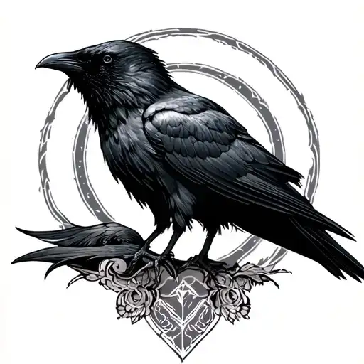 Hugin And Munin tattoo design idea