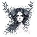Dryad tattoo design idea