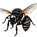 bees tattoo design idea