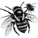 bees tattoo design idea