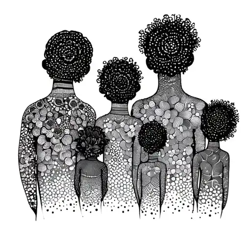 5 family tattoo design idea