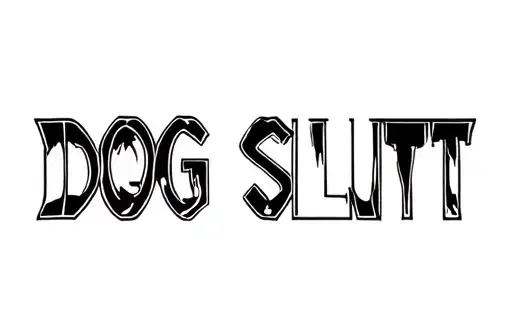 "DOG SLUT" tattoo design idea
