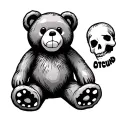 Dead Teddy Bear tattoo design idea