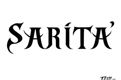 "Sarita" tattoo design idea