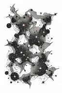 Gemini constellation tattoo design idea