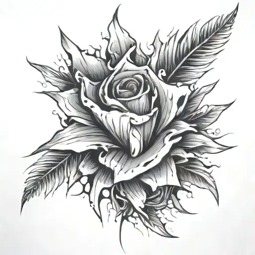 Shredded Paper tattoo design idea