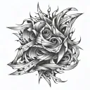 Shredded Paper tattoo design idea