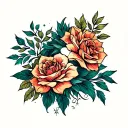 Create a powerful and emotional back tattoo that tells a life story of sacrifice, loss, independence, and ambition. The  tattoo design idea