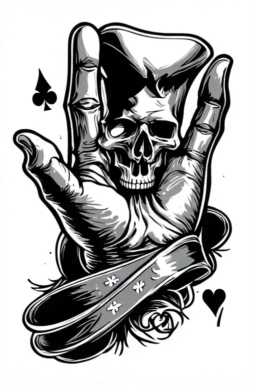 dead man's hand aces and eights  tattoo design idea
